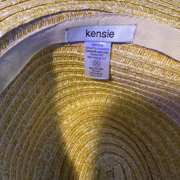 Kenzie straw hat with black ribbon. Swimwear. NWT - Picture 2 of 5